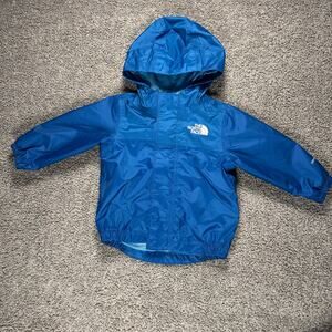 The North Face Infant Zipline Rain Dry-vent Blue Jacket Size 3-6 months